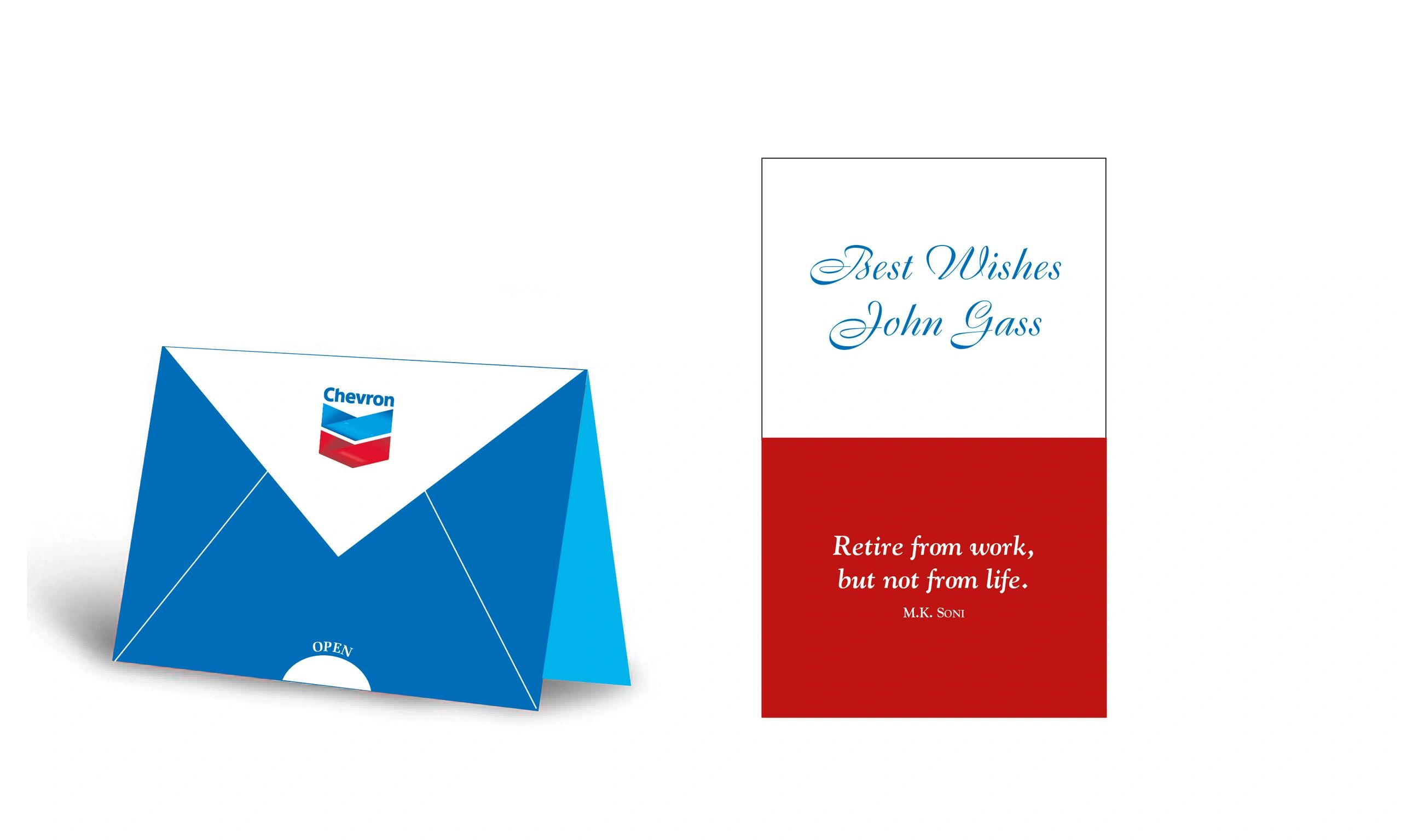 Chevron corporate card example