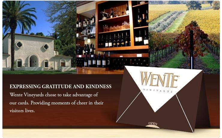 Wente Vineyards gratitude card